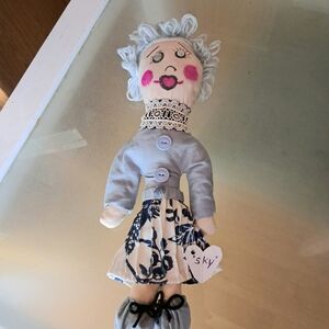 Handmade Doll 16" Tall Her Name Is SKY and Ready For A New Home
